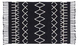 Lorena Canals prateľný koberec Black & White Bereber Black Velkosť: 80 x 230 cm