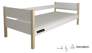 Posteľ 200x90 Lenart - biela/borovica