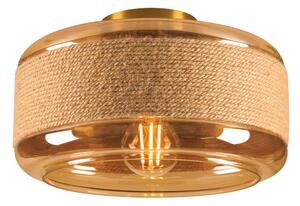 Stropné Lampa SLV, Pantilo Rope 27, stmievateľné, Hnedá / Hrdzavá, Obývacia izba, Sklo, Moderný