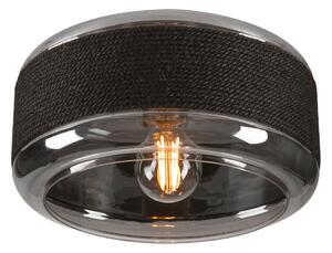 Stropné Lampa SLV, Pantilo Rope 27, stmievateľné, Čierna, Obývacia izba, Sklo, Moderný