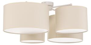 Stropné Lampa Euluna, Lodge, stmievateľné, Béžová, Obývacia izba, Tkanina / Textil, Moderný