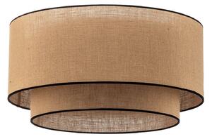 Stropné Lampa Euluna, Boho jute & black, stmievateľné, Hnedá / Hrdzavá, Obývacia izba, Tkanina / Textil, Boho