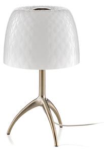 Stolové Lampa Foscarini, Lumiere, stmievateľné, Biela, Obývacia izba, Sklo, Dizajnový