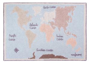 Lorena Canals prateľný koberec Back to School Vintage Map Rozmery: 140 x 200 cm