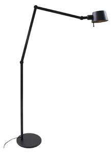 Stojacie Lampa Lucande, Silka, Čierna, Pracovňa, Kov, Moderný