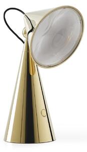 Stolové Lampa Tom Dixon, POSE, stmievateľné, Zlatá / Mosadz, Obývacia izba, Plast, Dizajnový
