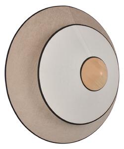 Nástenné Svietidlo Forestier, Cymbal S, Béžová, Obývacia izba, Tkanina / Textil, Dizajnový
