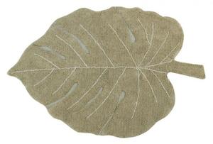 Lorena Canals prateľný koberec Plants Monstera Olive Rozmery: 75 x 100 cm