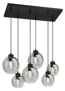 Závesné svietidlá TK Lighting, Cubus, stmievateľné, Sivá, Obývacia izba, Sklo, Moderný