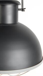 Priemyselné závesné svietidlo čierne so sivou farbou - motor