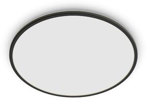 Stropné Lampa Philips, Superslim, stmievateľné, Čierna, Kúpeľňa, Kov