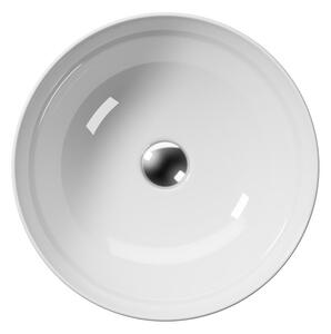 GSI, PURA keramické umývadlo na dosku, priemer 42 cm, biela lesk ExtraGlaze, 885111