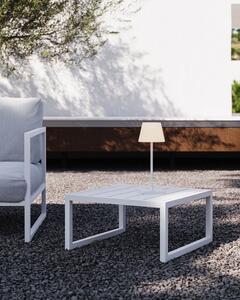 MUZZA Záhradný stolík vamo 60 x 60 cm biely