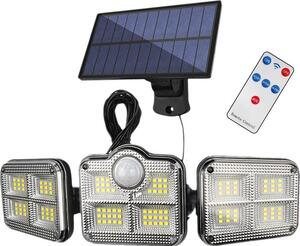 Solárny LED reflektor Flexi Triple 20W s detektorom pohybu a diaľkovým ovládaním IP44 6000K
