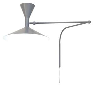 Nástenné Svietidlo Nemo Lighting, Sivá, Obývacia izba, Vintage