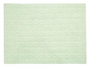 Lorena Canals prateľný koberec Braids Soft Mint Rozmery: 80 x 120 cm