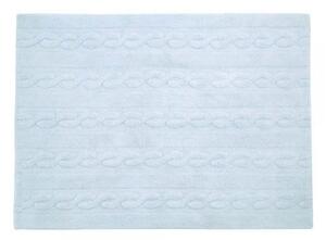 Lorena Canals prateľný koberec Braids Soft Blue Rozmery: 80 x 120 cm