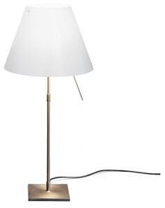 Stolové Lampa Luceplan, stmievateľné, Biela, Obývacia izba, Hliník