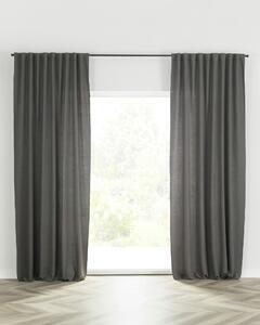 Záves BASIC s navliekacou riasiacou páskou 140x280 cm bridlicovo sivy 1 ks