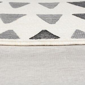 Flair Rugs koberce Kusový koberec Dauntless Shadow Rays Grey – na von aj na doma - 160x160 (priemer) kruh cm
