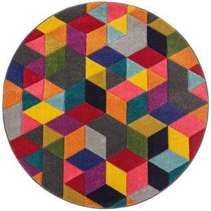 Flair Rugs koberce Kusový koberec Spectrum Dynamic Multi kruh - 160x160 (priemer) kruh cm