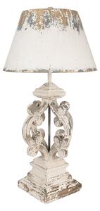 Veľká vintage stolná lampa patina Ø40