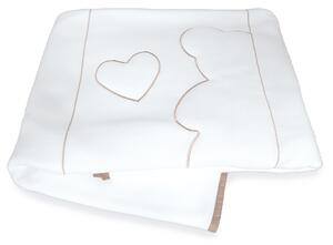 Italbaby fleecová deka do postieľky Matisse béžová 110x150cm