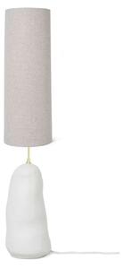 Stojacie Lampa ferm LIVING, Biela, Obývacia izba, Tkanina / Textil