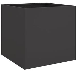Kvetináč čierny 42x40x39 cm oceľ valcovaná za studena
