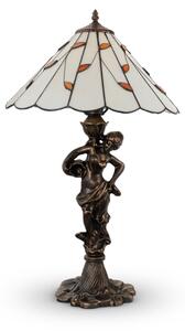 Brilagi - Tiffany vitrážová stolová lampa FOLIA 1xE27/60W/230V