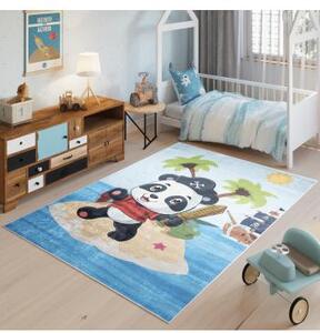 Farebný koberec s pandou pre deti