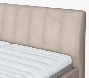 Svetlá čalunená posteľ s úložným priestorom Toscana II 180 F022, 180 x 200 cm