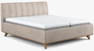 Svetlá čalunená posteľ s úložným priestorom Toscana II 180 F022, 180 x 200 cm
