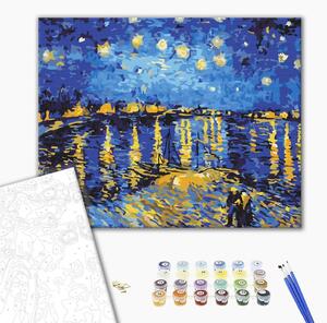 Maľovanie podľa čísiel Vincent van Gogh - Starry Night Over the Rhône