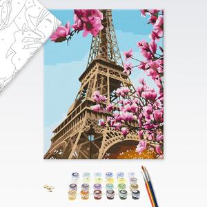 Maľovanie podľa čísiel sakura v Paríži
