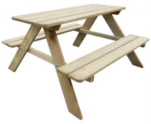 Detský piknikový stôl 89x89,6x50,8 cm, borovicové drevo (41701)