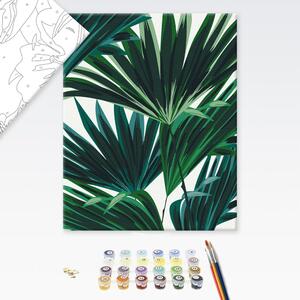 Maľovanie podľa čísiel tropické listy