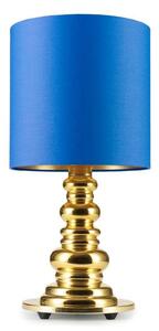 Stolové Lampa DESIGN BY US, Modrá, Obývacia izba, Sklo