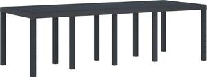 Maison Exclusive – Vonkajší záhradný stôl, farba antracit, rozmery 250 x 100 x 73 cm