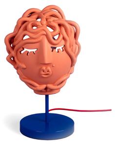 Stolové Lampa SELETTI, Oranžová, Obývacia izba, Kameň