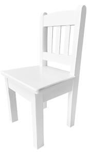 Caramella drevená detská stolička biela