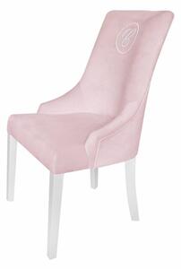 Caramella Baby Pink stolička Hampton s emblémom ružová
