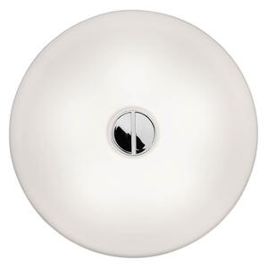 Stropné Lampa FLOS, BUTTON, stmievateľné, Biela, Obývacia izba, Sklo, Dizajnový