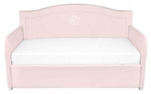 Caramella Baby Pink detská čalúnená posteľ ružová 160x80cm