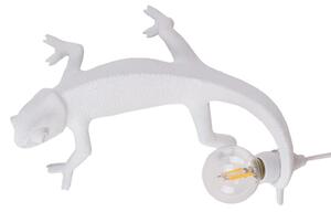Stolové Lampa SELETTI, Chameleon Lamp Going Up, Biela, Obývacia izba, Plast, Dizajnový