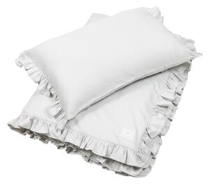 Cotton & Sweets Simply Glamour obliečky zo saténovej bavlny s výplňou 100x135cm - bledošedá