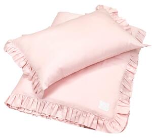 Cotton & Sweets Simply Glamour obliečky zo saténovej bavlny s výplňou 100x135cm - ružová