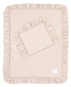 Cotton & Sweets Simply Glamourdetské detské obliečky do postieľky zo saténovej bavlny s výplňou - tmavšia ružová Velkosť: 80 x 100cm