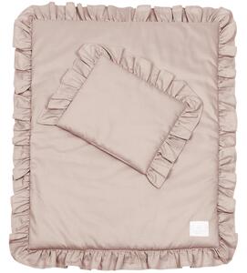 Cotton & Sweets Margaret detské obliečky do postieľky z prémiovej saténovej bavlny s výplňou - staroružová Velkosť: 50 x 65cm
