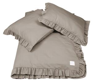Cotton & Sweets Margaret posteľné obliečky z prémiovej saténovej bavlny - hnedošedá Velkosť: 140x200cm